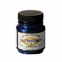 Jacquard Lumiere Metallic Acrylic Paint 2.25oz-Indigo