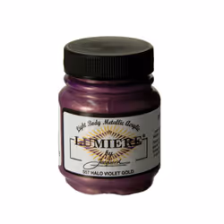 Jacquard Lumiere Metallic and Pearlescent Paint 225 Oz 557 Halo Violet Gold