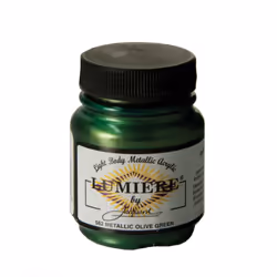Jacquard Lumiere Metallic and Pearlescent Paint 225 Oz 562 Met Olive Gold