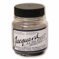 Jacquard Acid Dye - Navy Blue - 1/2 Oz Net Wt - Acid Dye for Wool - Si