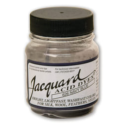 Jacquard Acid Dye - Navy Blue - 1/2 Oz Net Wt - Acid Dye for Wool - Si