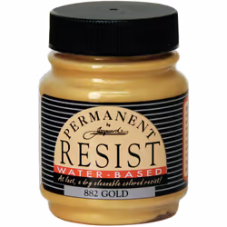 Permanent Water-Based Resist - 2.25 Ounce - Gold