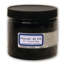 Jacquard Procion Mx Dye - Undisputed King of Tie Dye Powder - Cerulean Blue - 8 Oz - Cold Water Fiber Reactive Dye Made in USA