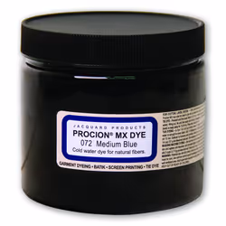 Jacquard Procion Mx Dye - Undisputed King of Tie Dye Powder - Medium Blue - 8 Oz - Cold Water Fiber Reactive Dye Made in USA