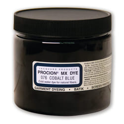Jacquard Procion Mx Dye - Undisputed King of Tie Dye Powder - Cobalt Blue - 8 Oz - Cold Water Fiber Reactive Dye Made in USA