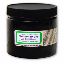 Jacquard Procion Mx Dye - Undisputed King of Tie Dye Powder - Bright Green - 8 Oz - Cold Water Fiber Reactive Dye Made in USA