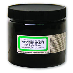 Jacquard Procion Mx Dye - Undisputed King of Tie Dye Powder - Bright Green - 8 Oz - Cold Water Fiber Reactive Dye Made in USA