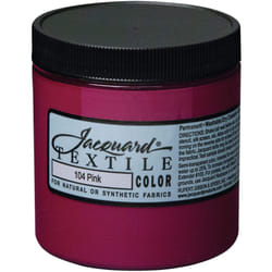 Jacquard Fabric Paint for Clothes  8 Oz Textile Color  Pink  Leaves Fabric Soft  Permanent and Colorfast  Professional Qual