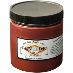 Jacquard Lumiere Fabric Color 8 oz Jar - Metallic Russet