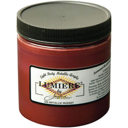 Jacquard Lumiere Fabric Color 8 oz Jar - Metallic Russet