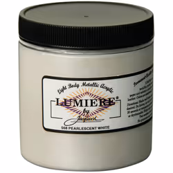 Jacquard Lumiere Fabric Paint Pearl WHTE White