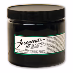 Jacquard Acid Dye - Emerald - 8 Oz Net Wt - Acid Dye for Wool - Silk -