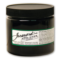 Jacquard Acid Dye - Emerald - 8 Oz Net Wt - Acid Dye for Wool - Silk -
