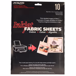Printed Treasures Ink Jet Fabric Sheets 8.5""X11"" 10/Pkg-100% Cotton Percale
