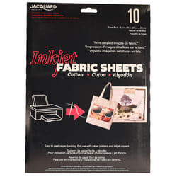 Printed Treasures Ink Jet Fabric Sheets 8.5""X11"" 10/Pkg-100% Cotton Percale