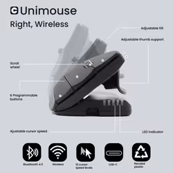 Contour Design Unimouse Right Hand, wireless - Additional view 7