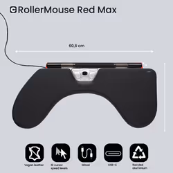 Contour Design RollerMouse Red Max, wired