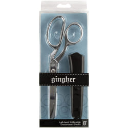 Gingher Knife Edge Dressmaker Shears 8"-Left-Handed W/Molded Nylon Sheath 01005309