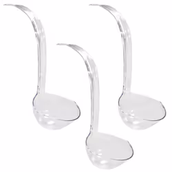 Plastic Punch Bowl Ladles 12 Inch Clear Ladle 6 Oz Capacity 3 Pack
