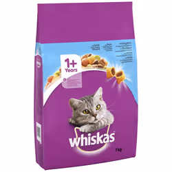 7Kg Whiskas 1+ Adult Complete Dry Cat Food Tuna Bulk Pack Cat Biscuits