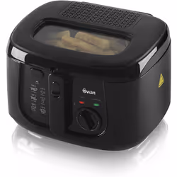 Swan 2.5 Litre Deep Fat Fryer with Viewing Window, Adjustable temperature controls, Easy Clean, 1800 W, Black, SD6080BLKN