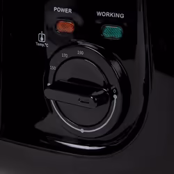 Swan 2.5 Litre Deep Fat Fryer with Viewing Window, Adjustable temperature controls, Easy Clean, 1800 W, Black, SD6080BLKN