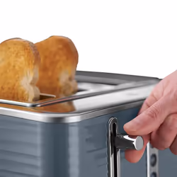 Russell Hobbs 24383 Grey Inspire 4 Slice Toaster, Wide Slot with Lift and Loo...