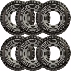 Intex Inflatable 36" Giant Tire Tubes for Swimming Pool/Lake/Ocean (6 Pack)