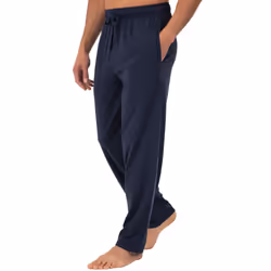 Fruit of the Loom Men's Extended Sizes Jersey Knit Sleep Pant  Navy/Navy (2-pack)  3X Plus