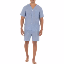 The Helper Bees B09M2DJ696, Pyjamas, Adult, Male, Blue, S, Short sleeve