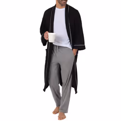Fruit of the Loom Men's Extended Sizes Jersey Knit Sleep Pant (1 & 2 Packs)Ebony/Ashed Heather  2XL Tall
