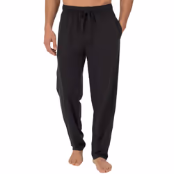 Fruit of the Loom Men's Extended Sizes Jersey Knit Sleep Pant (2-Pack)  Black/Navy  Medium