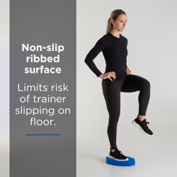 THERABAND Stability Trainer Pad  Intermediate Level Blue Balance Trainer & Wobble Cushion for Balance & Core Strengthening  Rehabilitation  & Physical