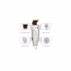 Kemei Professional Hair Trimmer 0mm Baldheaded Hair Clipper For Men Cordless Hair Beard Detail Grooming Kit