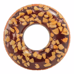 Intex 56262 Inflatable Swim Donut Ring Tube Float - Nutty Chocolate, 45 inch