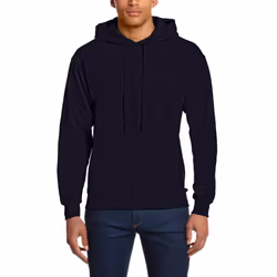 Fruit of the Loom Men's Hooded Pullover Sweatshirt Deep Navy Large (Brand Size: 52/54)