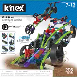 K'Nex 15214 Rad Rides Set-206 Parts-12 Models-Ages 7 and up-Creative Building Construction Toy, Multicolour