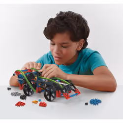 K'Nex 15214 Rad Rides Set-206 Parts-12 Models-Ages 7 and up-Creative Building Construction Toy, Multicolour