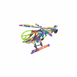 K'NEX 80208 Wings and Wheel Building Set, 3D Educational Toys for Kids, 500 Piece Stem Learning Kit, Engineering for Kids, Colourful 30 Model Building