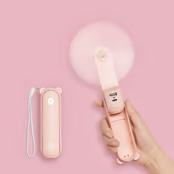 JISULIFE Handheld Fan with 4800 mAh Powerbank Max 46 Hours Runtime,Pocket Fan Portable Battery Operated or USB Powered Foldin ...