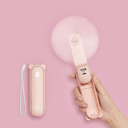 JISULIFE Handheld Fan with 4800 mAh Powerbank Max 46 Hours Runtime,Pocket Fan Portable Battery Operated or USB Powered Folding...