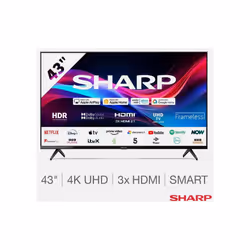 Sharp 4T-43GJ4225K, 43 Inch 4K UHD Roku Smart TV