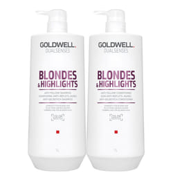 Goldwell Dualsenses Blondes & Highlights A-Y Shampoo 1000ml and Conditioner 1000ml