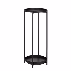 Amazon Basics Round Plant Stand, Black