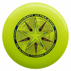 Discraft 175 gram Ultra Star Sport Disc Fluorescent Yellow with Deluxe Packaging