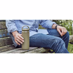 KINTO 21095 Day-off Tumbler  16.9 fl oz (500 ml)  Khaki  Double Wall V