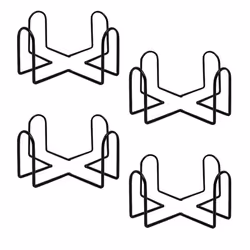 Metal Coaster Holder for Home Wrought Iron Shelf Decoration Set of 4