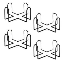 Metal Coaster Holder for Home Wrought Iron Shelf Decoration Set of 4