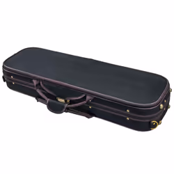 SKY 4/4 Full Size Violin Oblong Case Lightweight with Hygrometer Black/Brown Khaki