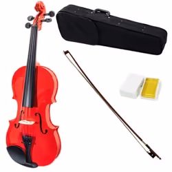 SKY Full Size VN202 Solidwood Red Violin Beautiful Craftsmanship with Brazilwood Bow and Lightweight Case